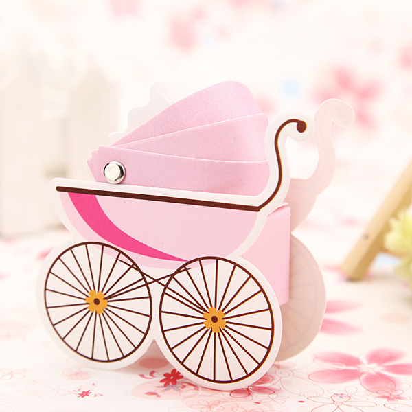 

10pcs Korean Wedding Favor Baby Shower Baby Stroller Candy Box